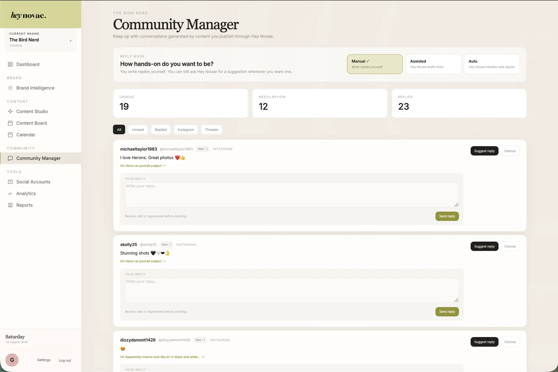 Hey Novae Community Manager